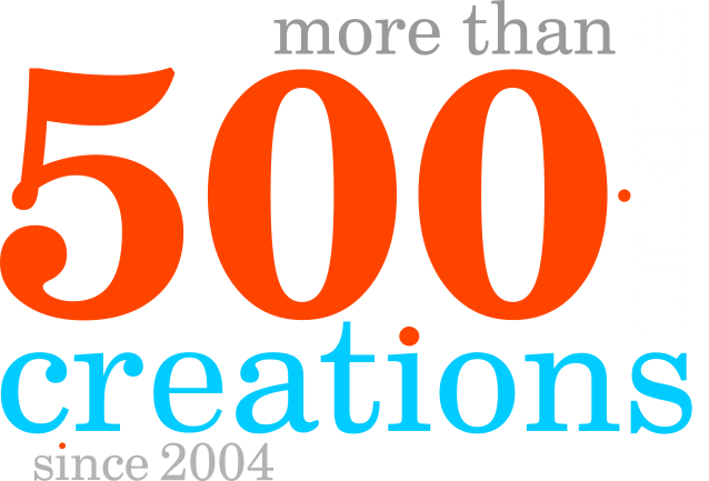 More than 500 creations