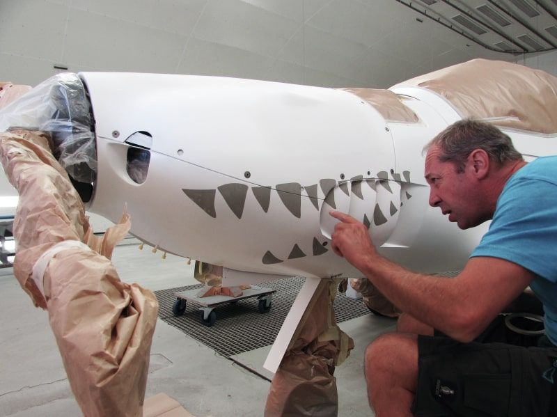 Shark 053 F-JHHO peinture aéronautique par AEROSTYLL